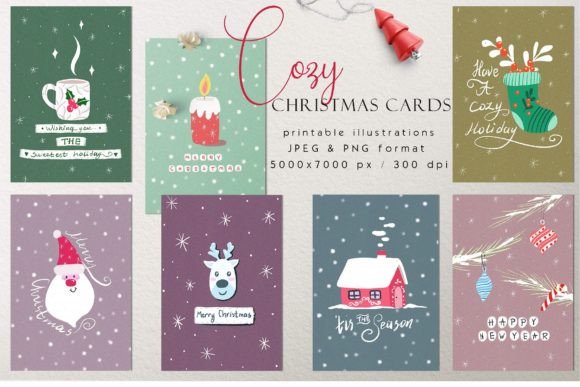 Download Christmas Card Print Templates - Print templates Collection