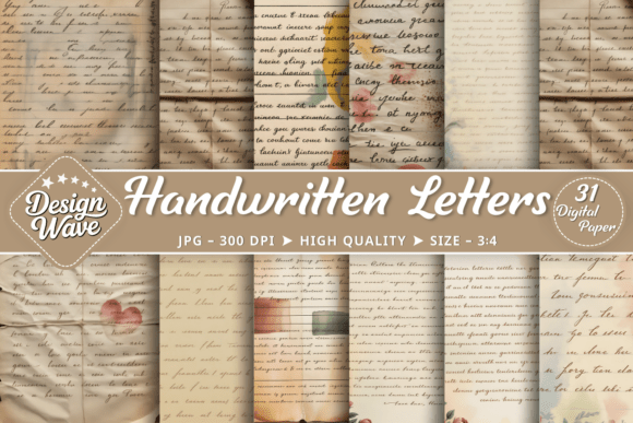 Download Handwritten Letters Junk Journal Papers - Junk journal paper Collection