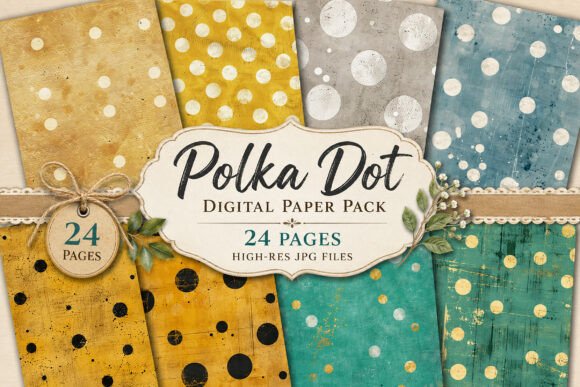 Download Grunge Polka Dot Junk Journal Paper - Junk journal paper Collection