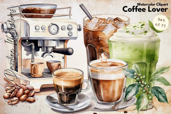 Download Coffee Lover | Watercolor Coffee - Coffee lover Collection