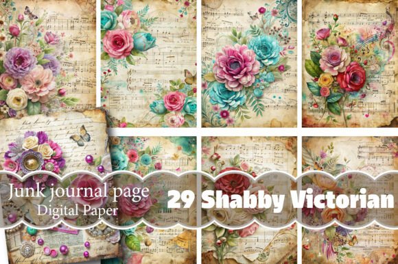 Download Shabby Victorian Junk Journal Paper - Junk journal paper Collection
