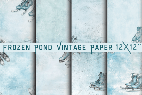 Download Frozen Pond Vintage Paper - Vintage paper Collection