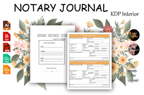 Download Notary Journal Print Templates KDP Inter - Print templates Collection